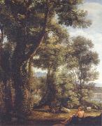 Claude Lorrain Landscape with a goatherd and goats oil on canvas